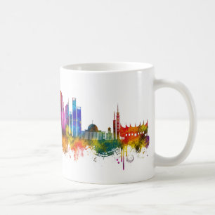 Caneca De Café Panorama de Jacarta Indonésia