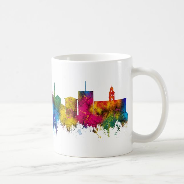 Caneca De Café Panorama de Parma Itália (Direita)