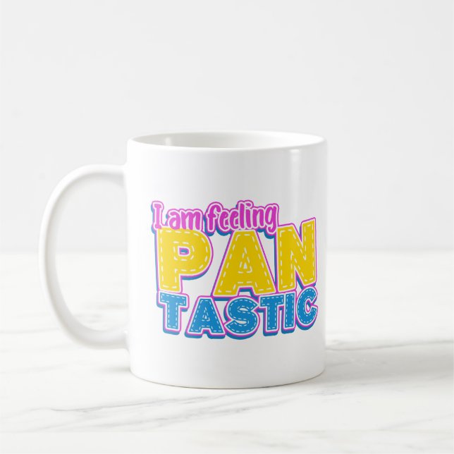 Caneca de café Pansexual LGBT da Bandeja-tastic (Esquerda)
