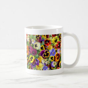 Caneca De Café Pansies bonito