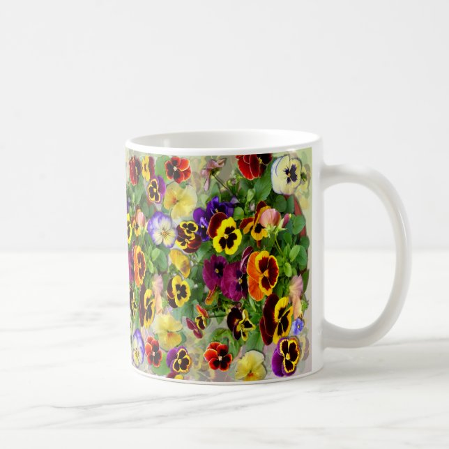 Caneca De Café Pansy Caccade (Direita)