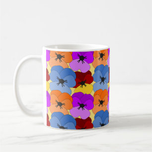 Caneca De Café Pansy Collage