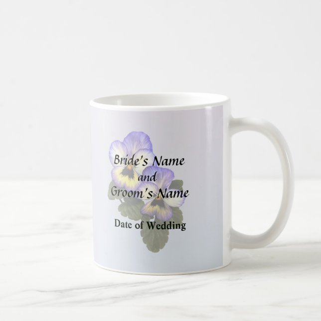 Caneca De Café Pansy Duo Wedding Products (Direita)