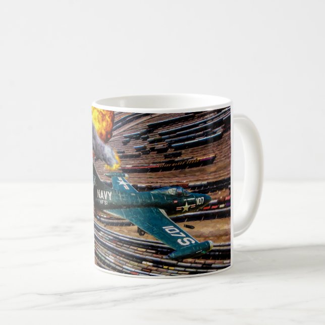 Caneca De Café Pantera atacando Coreia (Frente Esquerda)