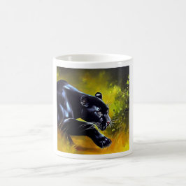 Caneca De Café Pantera Negra (5) Gato Selvagem