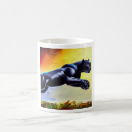 Caneca De Café Pantera Negra (6) Gato Selvagem