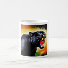 Caneca De Café Pantera Negra (7) Gato Selvagem
