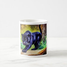 Caneca De Café Pantera Negra (8) Gato Selvagem