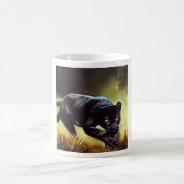 Caneca De Café Pantera Negra (9) Gato Selvagem