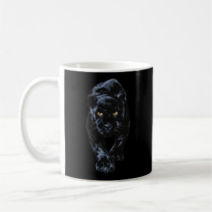 Caneca De Café Pantera Negra Caminhando Por Leopardo Animal Jagua
