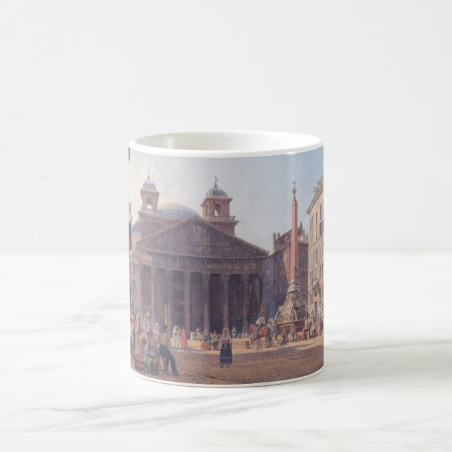 Caneca De Café Pantheon e Piazza della Rotonda em Roma, Itália (Centro)