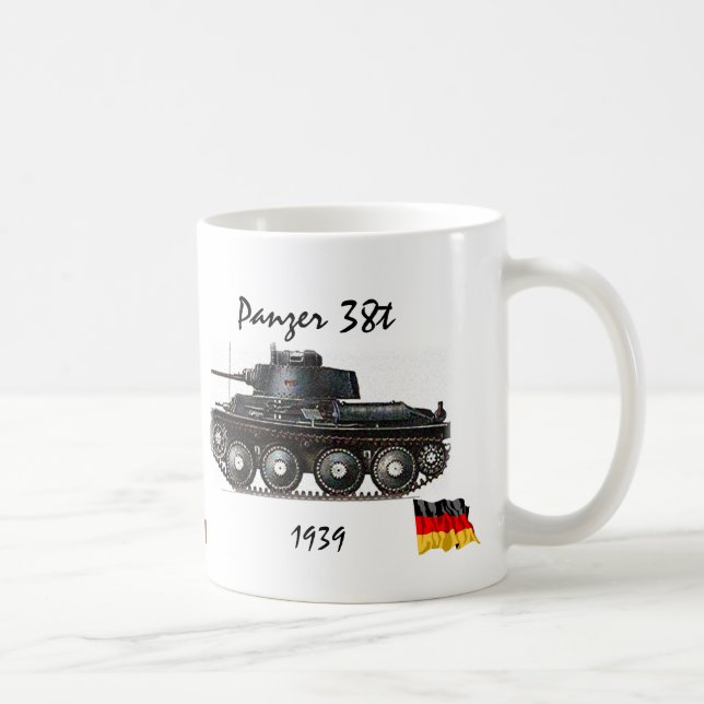 Caneca De Café Panzer 38t - Tanque de WW II (Direita)