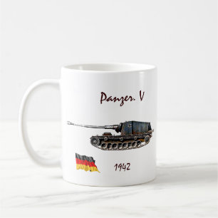 Caneca De Café Panzer. V tanque - WW II
