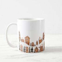 Caneca De Café Pão de Gengibre Cidade de Natal Mug