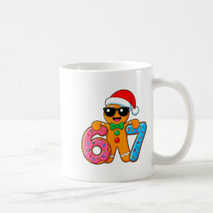 Caneca De Café Pão de gengibre engraçado seis sete 67 sorvete got