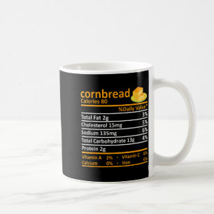 Caneca De Café Pão de Milho Nutrição Alimentação Dia de Ação de G