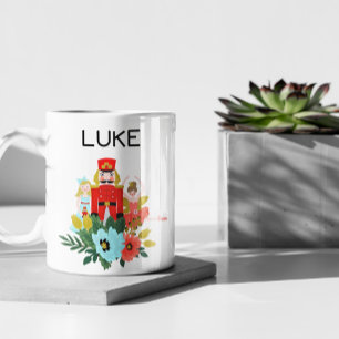 Caneca De Café Pão de Noz-Craquez de Natal Personalizado