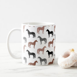 Caneca De Café Pão-de-Ouro Preto Castanho e Cinzas Estilhões
