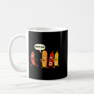 Caneca De Café Pão de Salsicha de Abraço em Grupo Mostarda Chup F