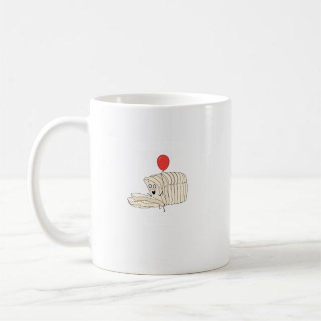 Caneca De Café Pão, tema de pão fatiado (Esquerda)