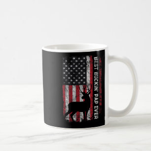 Caneca De Café Pap Da Melhor Bandeira Dos Eua Caça Pai