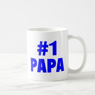 Caneca De Café Papá #1 (azul)