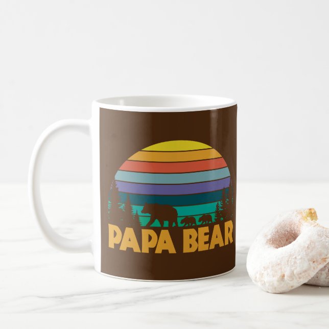 Caneca De Café Papa Bear (Com Donut)