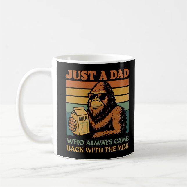 Caneca De Café Papá Bigfoot Só Um Pai Que Sempre Voltou Com (Esquerda)