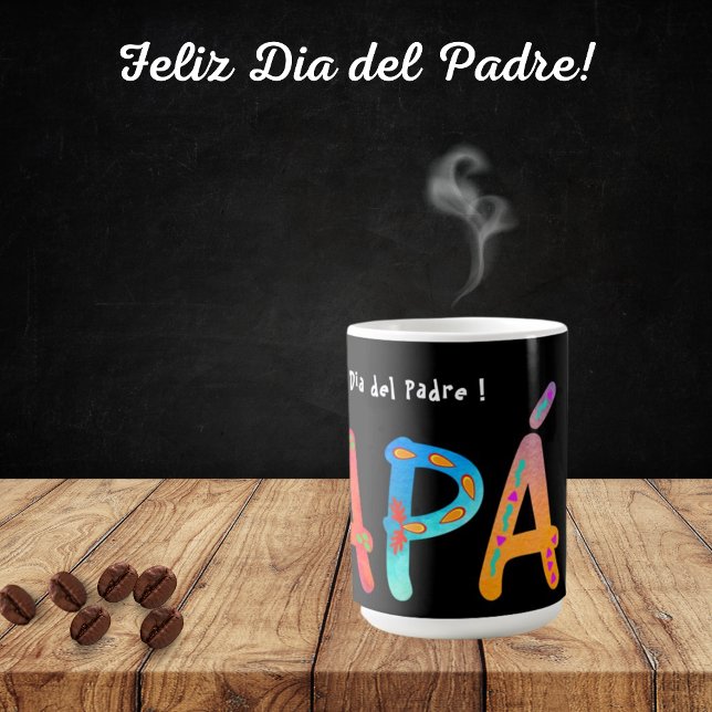 Caneca De Café Papá Bold Geométrico Boho Mug (Criador carregado)