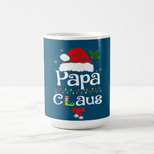 Caneca De Café Papá Claus Camisa A Família Pajama De Natal