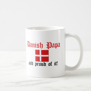 Caneca De Café Papá dinamarquesa orgulhosa