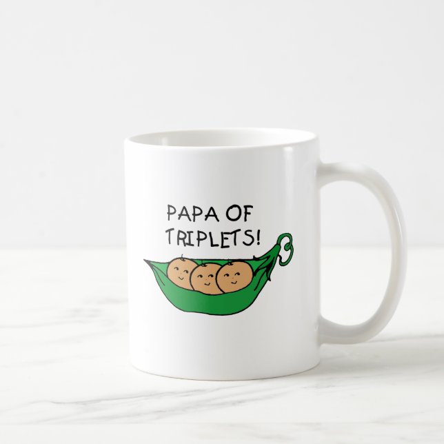 Caneca De Café Papá do vagem das objectivas triplas (Direita)