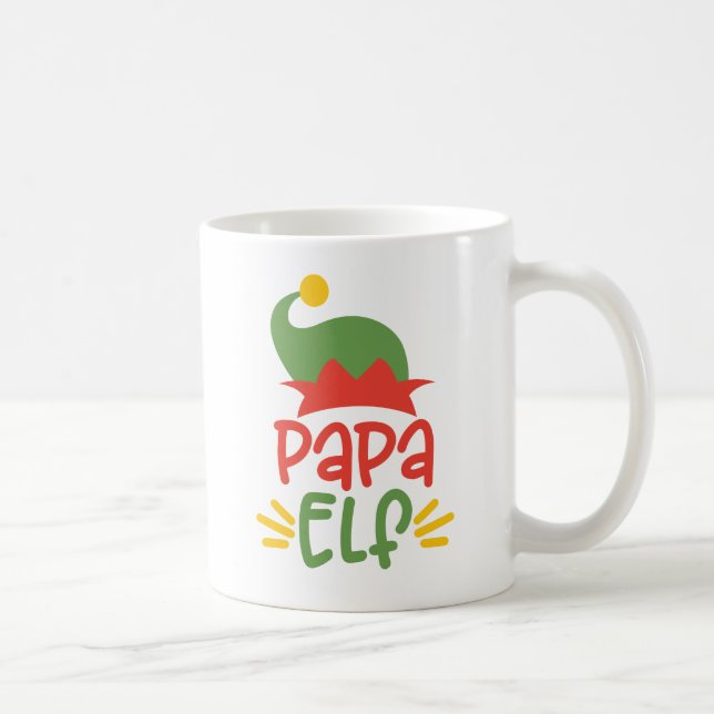 Caneca De Café Papa Elf (Direita)