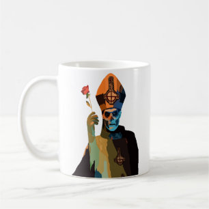 Caneca De Café Papa Emeritus II/Secondo com Rosa