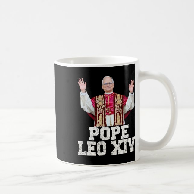 Caneca De Café Papa Leo Xiv 1 (Direita)