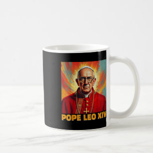 Caneca De Café Papa Leo Xiv Novo Papa Americano 2025 Engraçado