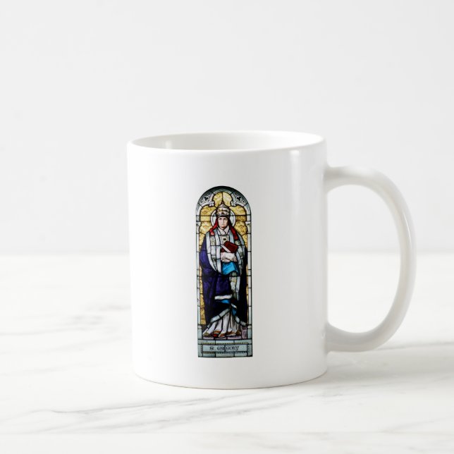 Caneca De Café Papa Santo Gregory o excelente - vitral (Direita)