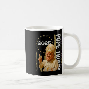 Caneca De Café Papa Trump Engraçado Trump Vaticano Cristão Retro