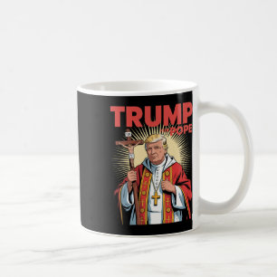 Caneca De Café Papa Trump Engraçado Trump Vaticano Cristão Retro