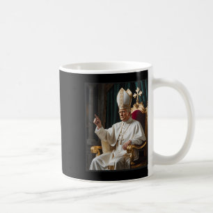 Caneca De Café Papa Trump Engraçado Trump Vaticano Cristão Retro