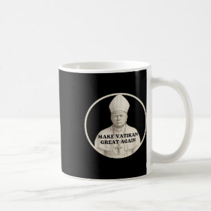 Caneca De Café Papa Trump Engraçado Trump Vaticano Cristão Retro