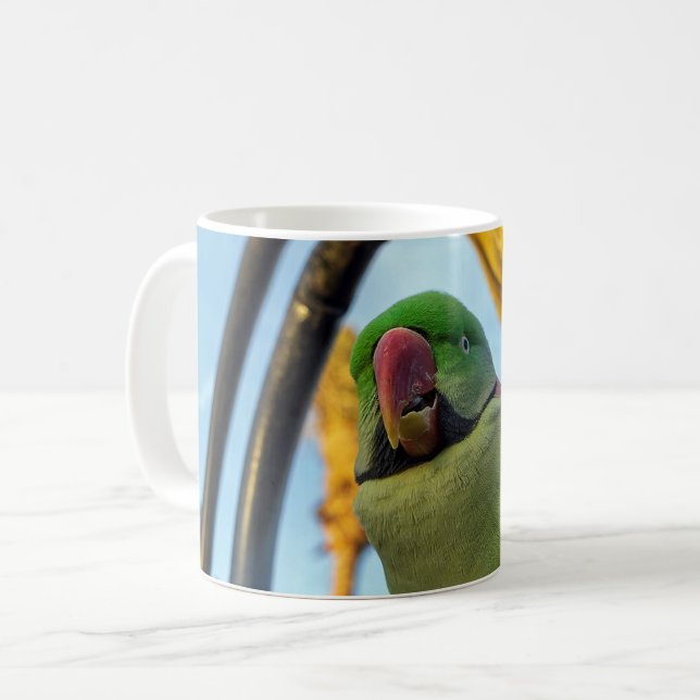 Caneca De Café Papagaio (Frente Esquerda)