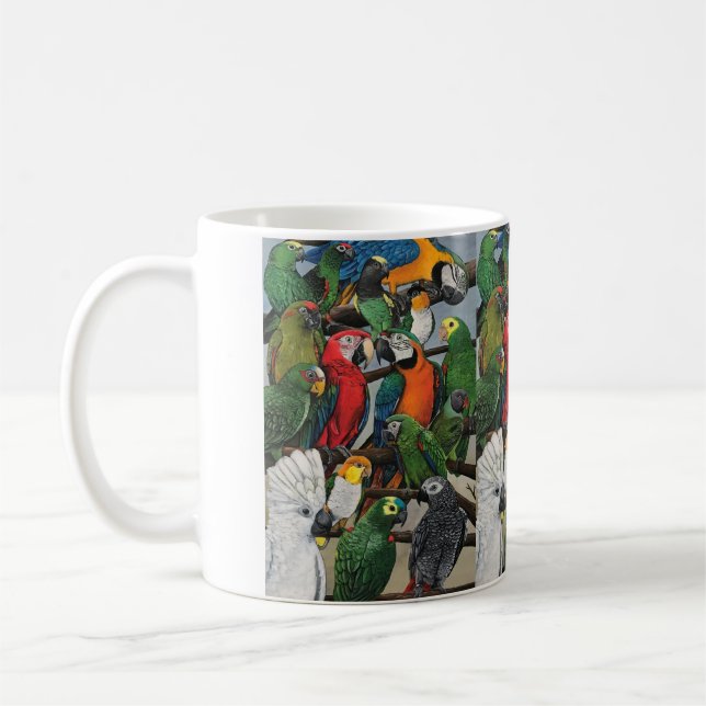 Caneca De Café Papagaio (Esquerda)
