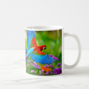 Caneca De Café Papagaio do Macaw