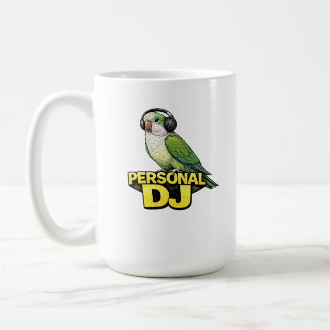 Caneca De Café Papagaio Quaker DJ Pessoal (Esquerda)