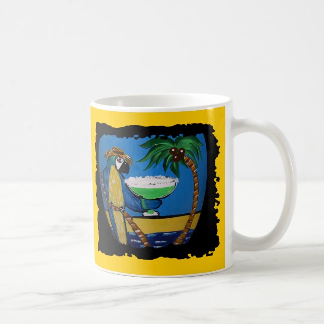 Caneca De Café Papagaios Definhando (Direita)