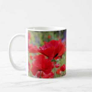 Caneca De Café Papagaios Vermelhos e Tremoços Roxos