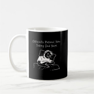 Caneca De Café Papai Aposentado Oficialmente Tira Cochilos Piada
