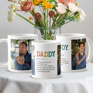 Caneca De Café Papai Citação Engraçada de Substantivo Personaliza