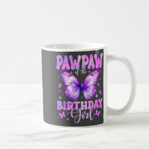 Caneca De Café Papai da Menina da Festa de Aniversário Borboleta